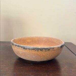 McCoy Vintage Rustic Brown Ceramic Bowl